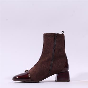 Hispanitas Varsovia Toe Cap Stretch Boot - Espresso